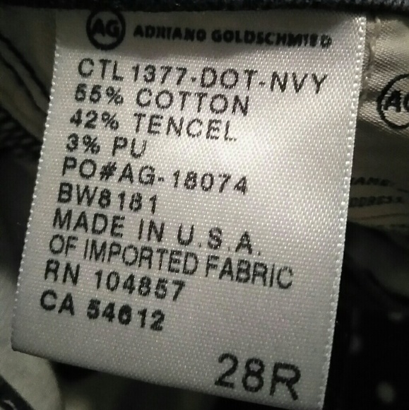 AG Stevie Ankle Slim Straight Polka Dot Jeans - Picture 7 of 7